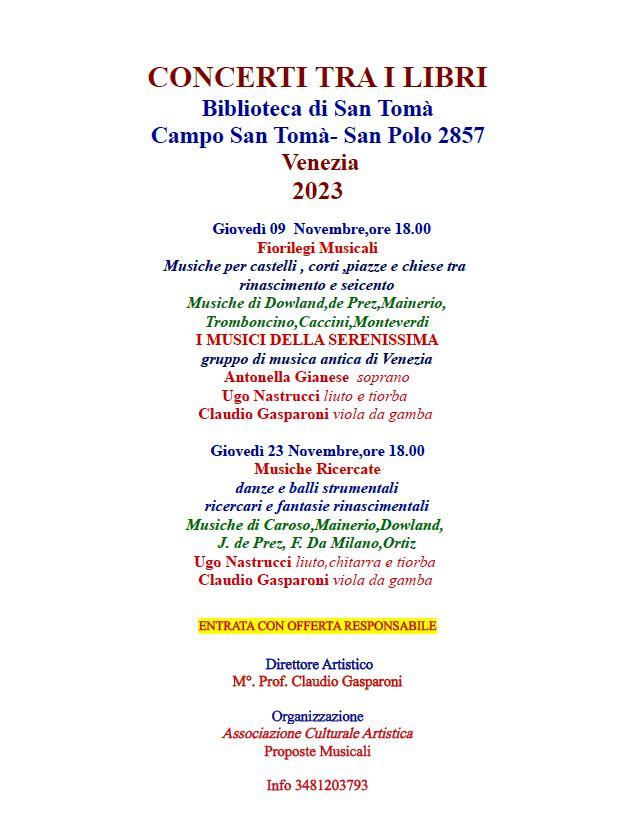Concerti tra i libri 
